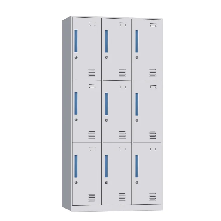 Φοριαμός ArteLibre 9 Θέσεων ELDAR Ανοιχτό Γκρι Μέταλλο 90x45x185cm