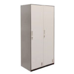 Φοριαμός ArteLibre Δίφυλλος DORI Σκούρο Γκρι/Λευκό Μέταλλο 90x45x185cm - Image 2