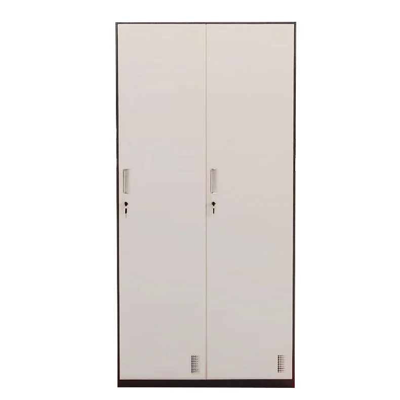 Φοριαμός ArteLibre Δίφυλλος DORI Σκούρο Γκρι/Λευκό Μέταλλο 90x45x185cm