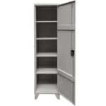 Φοριαμός ArteLibre SINDARIN Ανοιχτό Γκρι Μέταλλο 50x50x185cm - Image 2