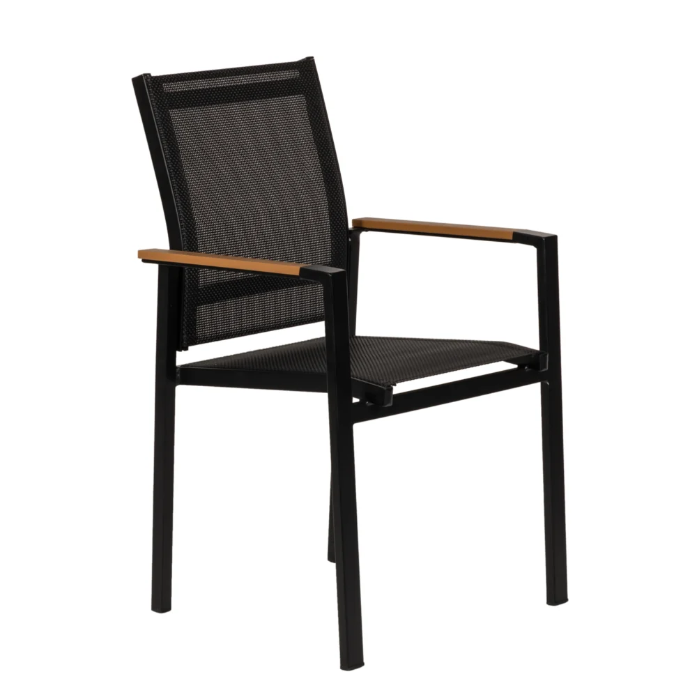 Πολυθρόνα Κήπου ArteLibre KALANDULA Μαύρο/Καρυδί Αλουμίνιο/Ύφασμα 40x47x91cm Πολυθρόνα Κήπου ArteLibre KALANDULA Μαύρο/Καρυδί Αλουμίνιο/Ύφασμα 40x47x91cm