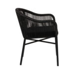 Πολυθρόνα Κήπου ArteLibre KAGERA Μαύρο Αλουμίνιο/Rattan 45x42x84cm - Image 2