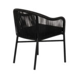 Πολυθρόνα Κήπου ArteLibre KAGERA Μαύρο Αλουμίνιο/Rattan 45x42x84cm - Image 3