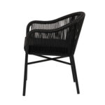 Πολυθρόνα Κήπου ArteLibre KAGERA Μαύρο Αλουμίνιο/Rattan 45x42x84cm - Image 6