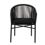 Πολυθρόνα Κήπου ArteLibre KAGERA Μαύρο Αλουμίνιο/Rattan 45x42x84cm - Image 7