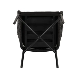 Πολυθρόνα Κήπου ArteLibre KAGERA Μαύρο Αλουμίνιο/Rattan 45x42x84cm - Image 8