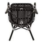 Καρέκλα Κήπου ArteLibre BOALI Μαύρο/Λευκό Αλουμίνιο/Rattan 41x45x92cm - Image 9