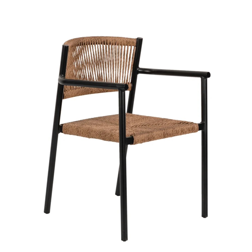 Πολυθρόνα Κήπου ArteLibre INGA Μαύρο/Φυσικό Αλουμίνιο/Rattan 55.5x50x77.5cm Πολυθρόνα Κήπου ArteLibre INGA Μαύρο/Φυσικό Αλουμίνιο/Rattan 55.5x50x77.5cm