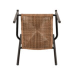 Πολυθρόνα Κήπου ArteLibre INGA Μαύρο/Φυσικό Αλουμίνιο/Rattan 55.5x50x77.5cm - Image 9