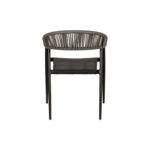 Πολυθρόνα Κήπου ArteLibre LIVINGSTONE Μαύρο/Γκρι Αλουμίνιο/Rattan 56x55x76cm - Image 4