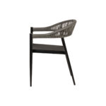 Πολυθρόνα Κήπου ArteLibre LIVINGSTONE Μαύρο/Γκρι Αλουμίνιο/Rattan 56x55x76cm - Image 6