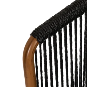 Πολυθρόνα Κήπου ArteLibre LOFOI Μαύρο/Καφέ Αλουμίνιο/Rattan 60x62x81cm - Image 10