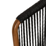 Σετ 2 τεμαχιών Πολυθρόνα Κήπου ArteLibre LOFOI Μαύρο/Καφέ Αλουμίνιο/Rattan 60x62x81cm - Image 10