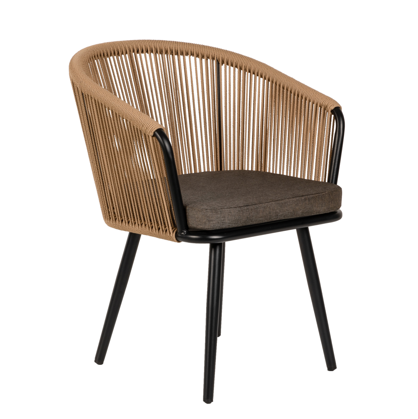 Πολυθρόνα Κήπου ArteLibre LOFOI Μαύρο/Καφέ Αλουμίνιο/Rattan 60x62x81cm Πολυθρόνα Κήπου ArteLibre LOFOI Μαύρο/Καφέ Αλουμίνιο/Rattan 60x62x81cm