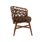 Πολυθρόνα Κήπου ArteLibre BOYOMA Καφέ Αλουμίνιο/Ύφασμα 57x61x79cm - Image 2