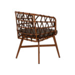 Πολυθρόνα Κήπου ArteLibre BOYOMA Καφέ Αλουμίνιο/Ύφασμα 57x61x79cm - Image 3