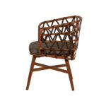 Πολυθρόνα Κήπου ArteLibre BOYOMA Καφέ Αλουμίνιο/Ύφασμα 57x61x79cm - Image 6