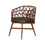 Πολυθρόνα Κήπου ArteLibre BOYOMA Καφέ Αλουμίνιο/Ύφασμα 57x61x79cm - Image 7