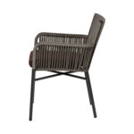 Πολυθρόνα Κήπου ArteLibre BLUENILE Μαύρο/Γκρι Αλουμίνιο/Rattan 55x65x81cm - Image 6