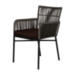 Πολυθρόνα Κήπου ArteLibre BLUENILE Μαύρο/Γκρι Αλουμίνιο/Rattan 55x65x81cm - Image 7