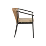 Πολυθρόνα Κήπου ArteLibre MANDRAKA Μαύρο/Φυσικό Αλουμίνιο/Rattan 57x61x78cm - Image 2