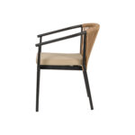 Πολυθρόνα Κήπου ArteLibre MANDRAKA Μαύρο/Φυσικό Αλουμίνιο/Rattan 57x61x78cm - Image 6