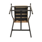 Σκαμπό ArteLibre MANDRAKA Μαύρο/Φυσικό Αλουμίνιο/Rattan 56x63x108cm - Image 8