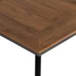 Τραπέζι Κήπου ArteLibre EPUPA Μαύρο/Καρυδί Αλουμίνιο/Ξύλο 80x80x73cm - Image 6