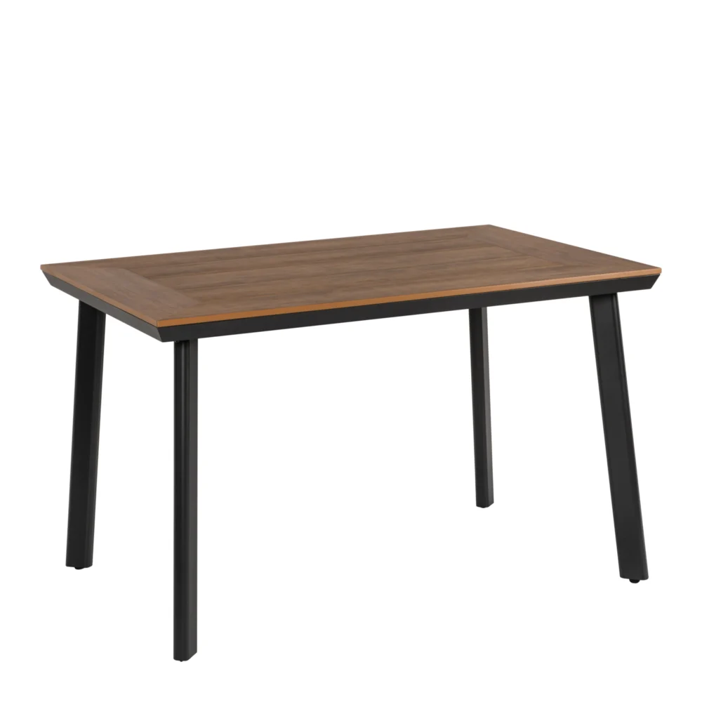 Τραπέζι Κήπου ArteLibre EPUPA Μαύρο/Καρυδί Αλουμίνιο/Ξύλο 120x80x73cm Τραπέζι Κήπου ArteLibre EPUPA Μαύρο/Καρυδί Αλουμίνιο/Ξύλο 120x80x73cm