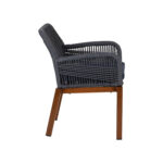 Σετ 4 τεμαχιών Πολυθρόνα Κήπου ArteLibre LISBON Mπλε/Μπαμπού Αλουμίνιο/Ύφασμα 57x58x77cm - Image 2