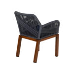 Σετ 4 τεμαχιών Πολυθρόνα Κήπου ArteLibre LISBON Mπλε/Μπαμπού Αλουμίνιο/Ύφασμα 57x58x77cm - Image 3