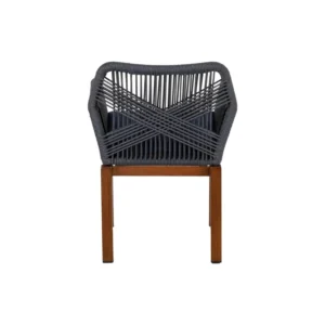 Πολυθρόνα Κήπου ArteLibre LISBON Mπλε/Μπαμπού Αλουμίνιο/Ύφασμα 57x58x77cm - Image 4