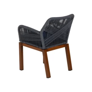 Πολυθρόνα Κήπου ArteLibre LISBON Mπλε/Μπαμπού Αλουμίνιο/Ύφασμα 57x58x77cm - Image 5