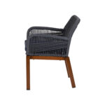 Σετ 4 τεμαχιών Πολυθρόνα Κήπου ArteLibre LISBON Mπλε/Μπαμπού Αλουμίνιο/Ύφασμα 57x58x77cm - Image 6