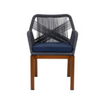 Σετ 4 τεμαχιών Πολυθρόνα Κήπου ArteLibre LISBON Mπλε/Μπαμπού Αλουμίνιο/Ύφασμα 57x58x77cm - Image 8