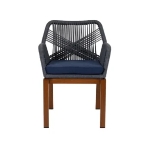 Πολυθρόνα Κήπου ArteLibre LISBON Mπλε/Μπαμπού Αλουμίνιο/Ύφασμα 57x58x77cm - Image 8