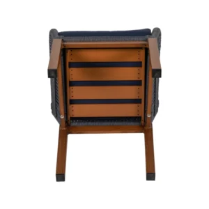 Πολυθρόνα Κήπου ArteLibre LISBON Mπλε/Μπαμπού Αλουμίνιο/Ύφασμα 57x58x77cm - Image 9