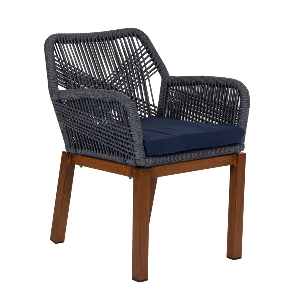 Πολυθρόνα Κήπου ArteLibre LISBON Mπλε/Μπαμπού Αλουμίνιο/Ύφασμα 57x58x77cm Πολυθρόνα Κήπου ArteLibre LISBON Mπλε/Μπαμπού Αλουμίνιο/Ύφασμα 57x58x77cm