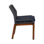 Σετ 4 τεμαχιών Καρέκλα Κήπου ArteLibre LISBON Μπλε/Μπαμπού Αλουμίνιο/Ύφασμα 50x58x77cm - Image 2