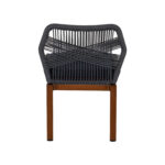 Σετ 4 τεμαχιών Καρέκλα Κήπου ArteLibre LISBON Μπλε/Μπαμπού Αλουμίνιο/Ύφασμα 50x58x77cm - Image 4