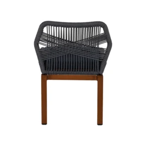 Καρέκλα Κήπου ArteLibre LISBON Μπλε/Μπαμπού Αλουμίνιο/Ύφασμα 50x58x77cm - Image 4