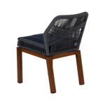 Σετ 4 τεμαχιών Καρέκλα Κήπου ArteLibre LISBON Μπλε/Μπαμπού Αλουμίνιο/Ύφασμα 50x58x77cm - Image 5