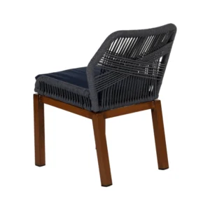 Καρέκλα Κήπου ArteLibre LISBON Μπλε/Μπαμπού Αλουμίνιο/Ύφασμα 50x58x77cm - Image 5