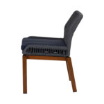 Σετ 4 τεμαχιών Καρέκλα Κήπου ArteLibre LISBON Μπλε/Μπαμπού Αλουμίνιο/Ύφασμα 50x58x77cm - Image 6