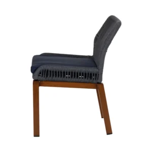 Καρέκλα Κήπου ArteLibre LISBON Μπλε/Μπαμπού Αλουμίνιο/Ύφασμα 50x58x77cm - Image 6