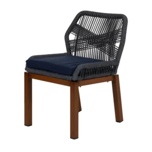 Καρέκλα Κήπου ArteLibre LISBON Μπλε/Μπαμπού Αλουμίνιο/Ύφασμα 50x58x77cm - Image 7