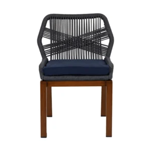 Καρέκλα Κήπου ArteLibre LISBON Μπλε/Μπαμπού Αλουμίνιο/Ύφασμα 50x58x77cm - Image 8