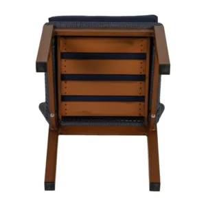 Καρέκλα Κήπου ArteLibre LISBON Μπλε/Μπαμπού Αλουμίνιο/Ύφασμα 50x58x77cm - Image 9