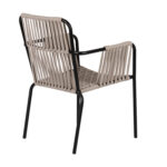 Πολυθρόνα Κήπου ArteLibre DAYA Γκρι/Μαύρο Αλουμίνιο/Rattan 57x67x84cm - Image 3