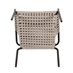 Πολυθρόνα Κήπου ArteLibre DAYA Γκρι/Μαύρο Αλουμίνιο/Rattan 57x67x84cm - Image 8